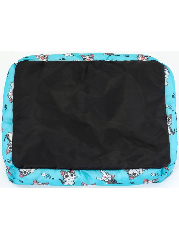 Лежанка для кошек, 50×40×15 см, голубая