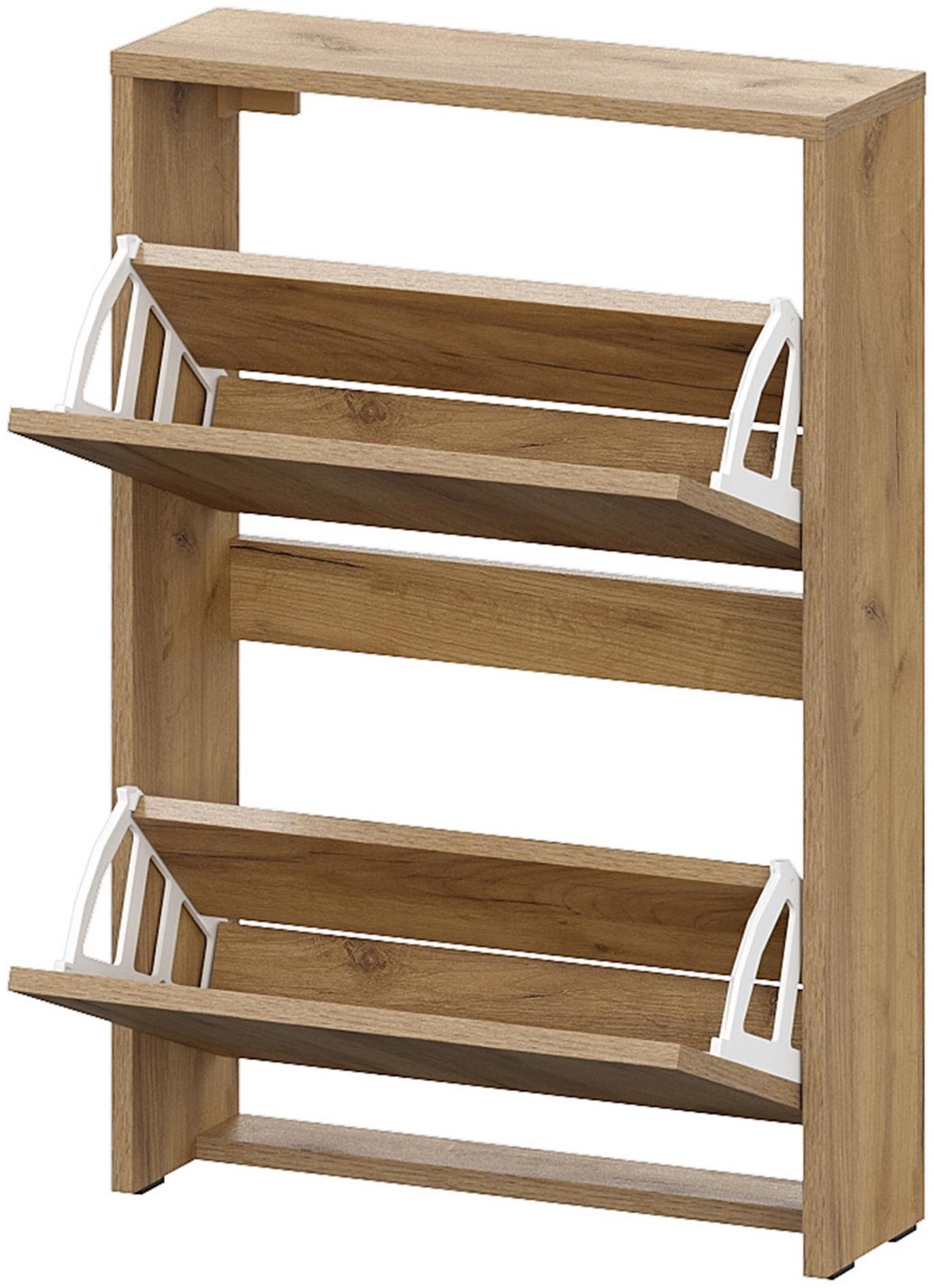 Обувница узкая «МСП», 519×167×760 мм, цвет дуб золотой