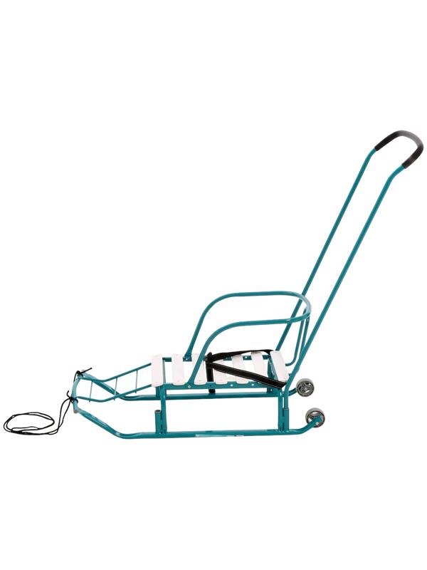 Санки детские «Тимка 5 комфорт», с ручкой, аквамарин