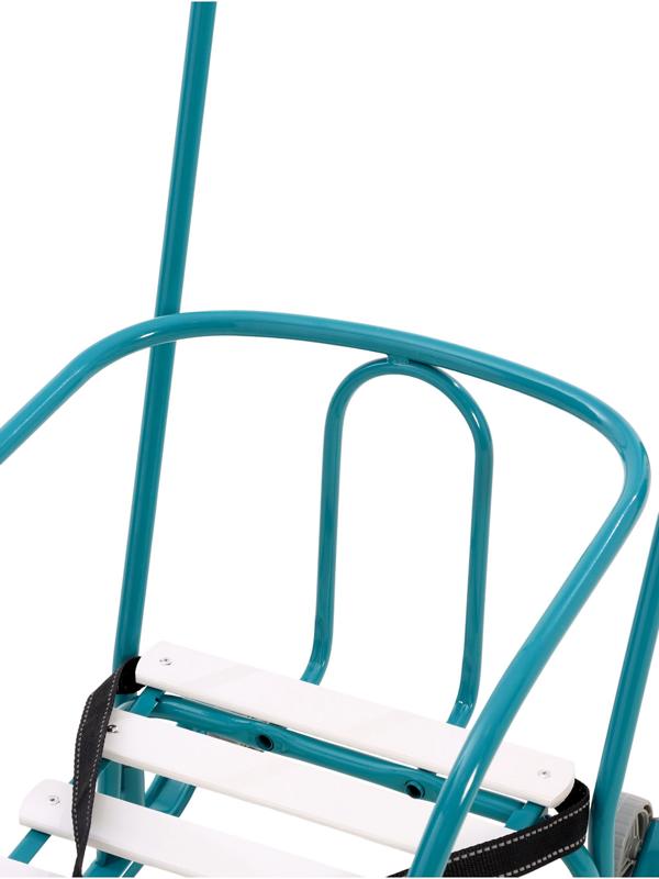 Санки детские «Тимка 5 комфорт», с ручкой, аквамарин