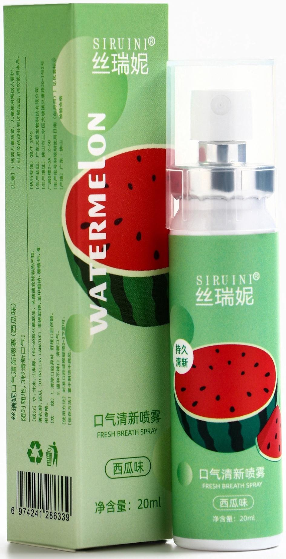 Освежитель дыхания со вкусом арбуза, 20 мл