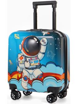 Чемодан детский «Выбражулька» 20 л (XS), отдел на молнии, синий/голубой
