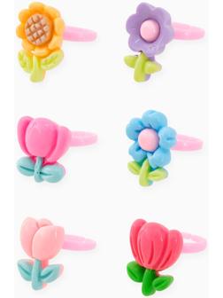 Кольцо «Выбражулька. Цветы», форма МИКС, цветное, безразмерное