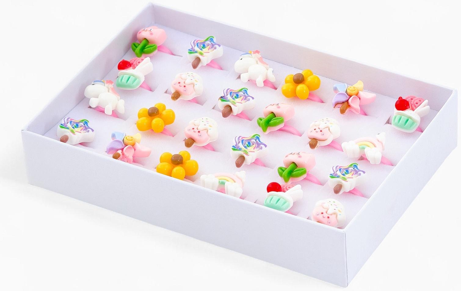 Кольцо «Выбражулька. Единорог», сладости, форма МИКС, цветное, безразмерное