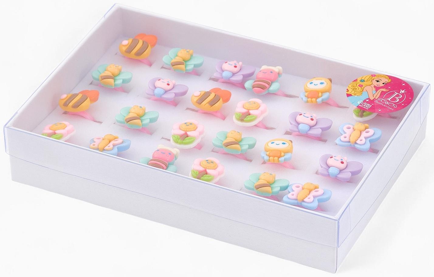 Кольцо «Выбражулька. Пчелки», форма МИКС, цветное, безразмерное