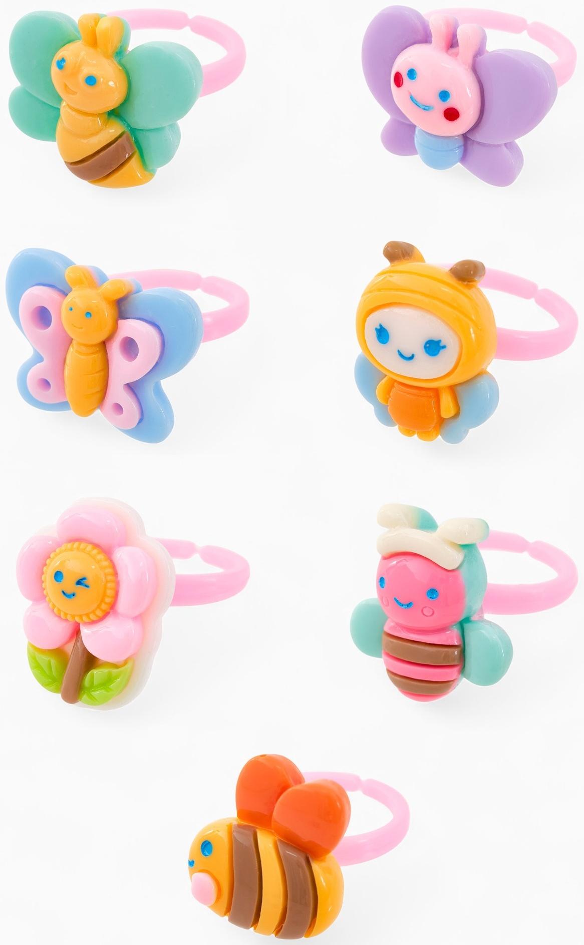 Кольцо «Выбражулька. Пчелки», форма МИКС, цветное, безразмерное