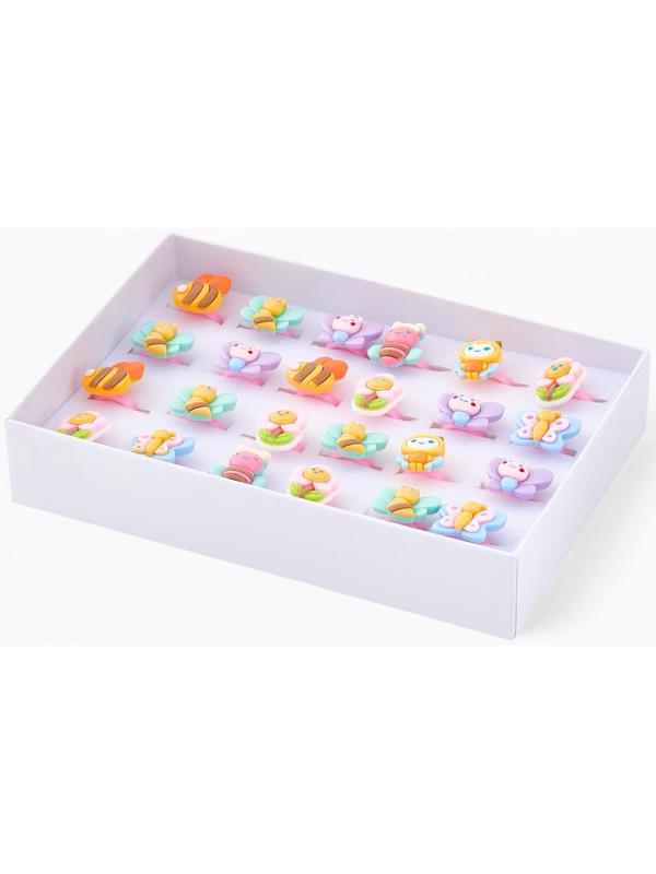 Кольцо «Выбражулька. Пчелки», форма МИКС, цветное, безразмерное