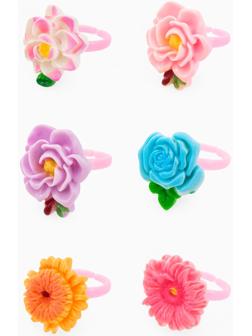 Кольцо «Выбражулька. Цветы», форма МИКС, цветное, безразмерное