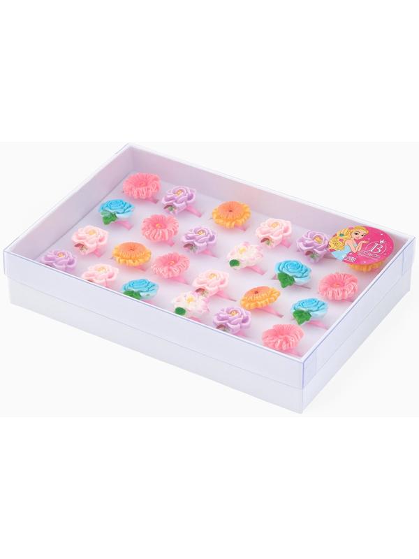 Кольцо «Выбражулька. Цветы», форма МИКС, цветное, безразмерное