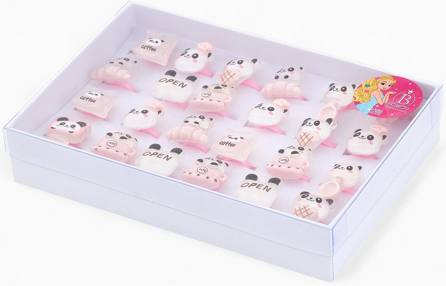 Кольцо «Выбражулька. Панда», форма МИКС, цветное, безразмерное