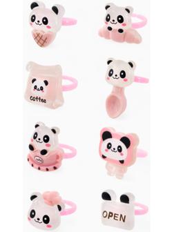 Кольцо «Выбражулька. Панда», форма МИКС, цветное, безразмерное