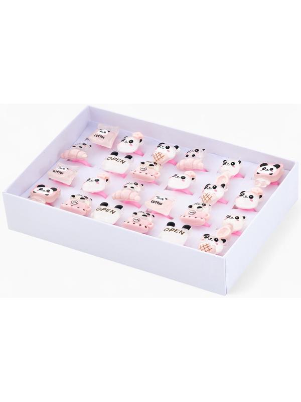 Кольцо «Выбражулька. Панда», форма МИКС, цветное, безразмерное