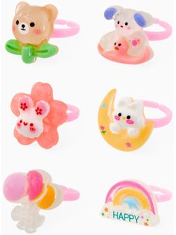 Кольцо «Выбражулька. Мишка и Заяц», форма МИКС, цветное, безразмерное