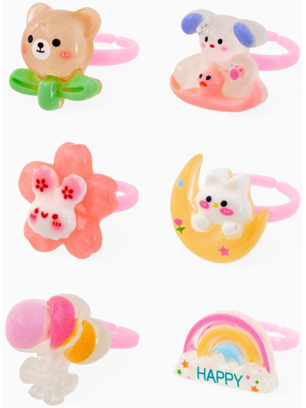 Кольцо «Выбражулька. Мишка и Заяц», форма МИКС, цветное, безразмерное