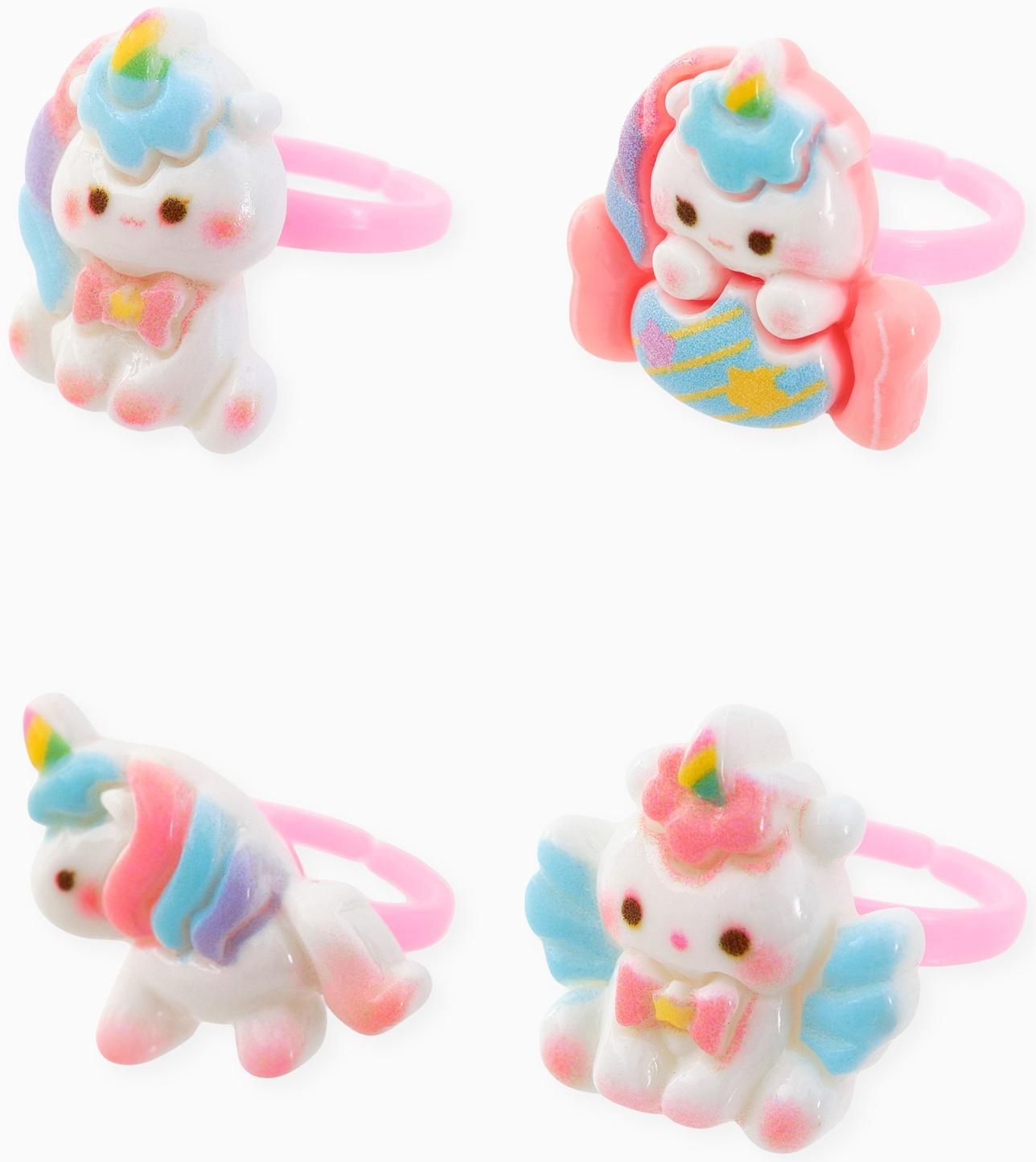 Кольцо «Выбражулька. Единороги», форма МИКС, цветное, безразмерное