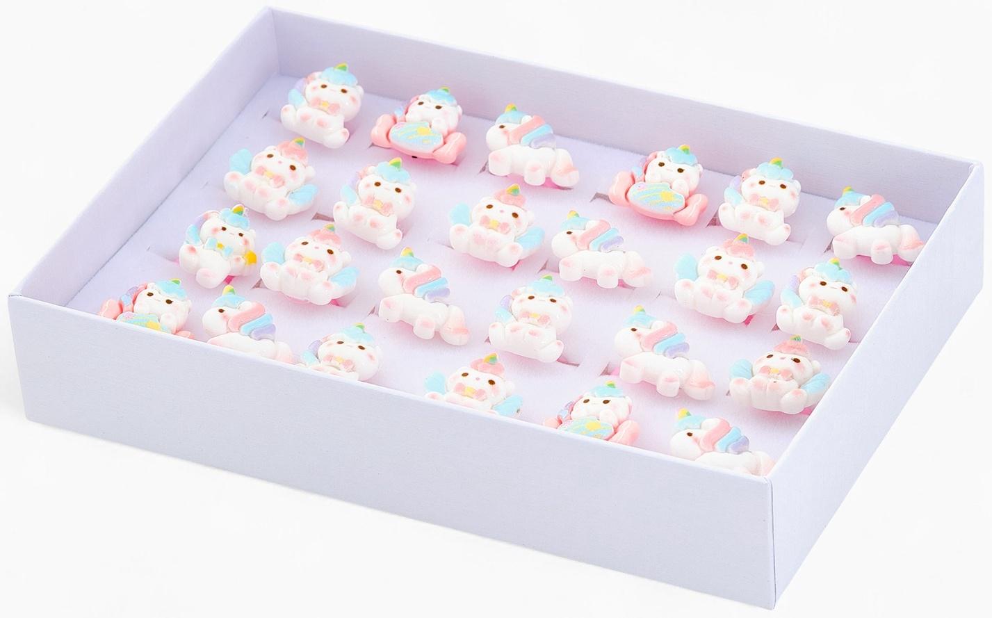 Кольцо «Выбражулька. Единороги», форма МИКС, цветное, безразмерное