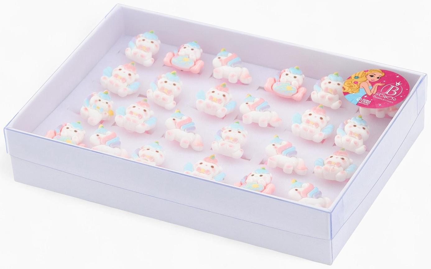 Кольцо «Выбражулька. Единороги», форма МИКС, цветное, безразмерное