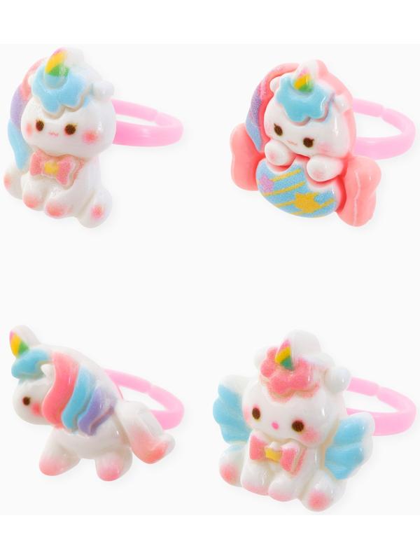 Кольцо «Выбражулька. Единороги», форма МИКС, цветное, безразмерное