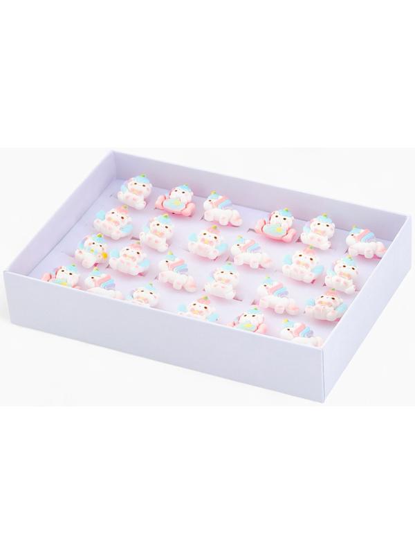 Кольцо «Выбражулька. Единороги», форма МИКС, цветное, безразмерное