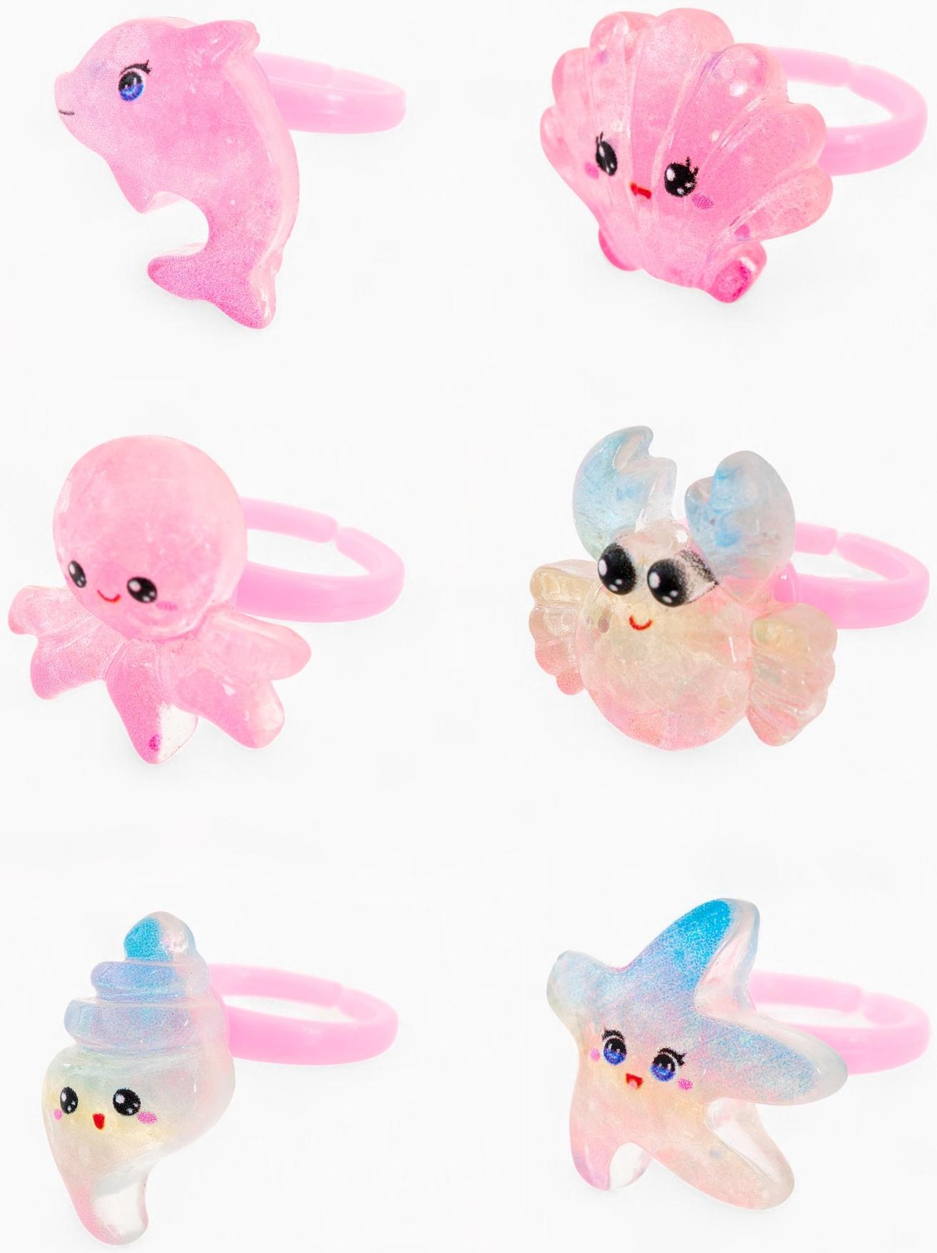 Кольцо «Выбражулька. Морские жители», форма МИКС, цветное, безразмерное