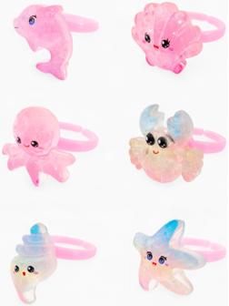 Кольцо «Выбражулька. Морские жители», форма МИКС, цветное, безразмерное