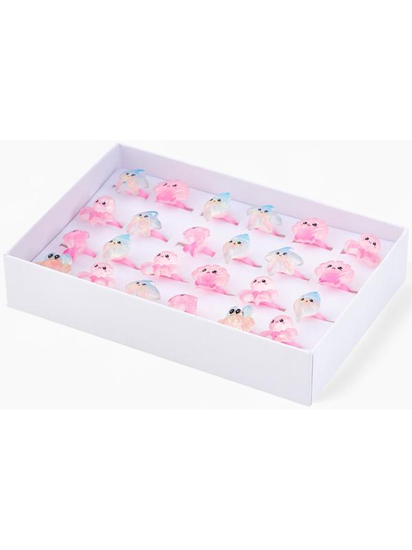 Кольцо «Выбражулька. Морские жители», форма МИКС, цветное, безразмерное