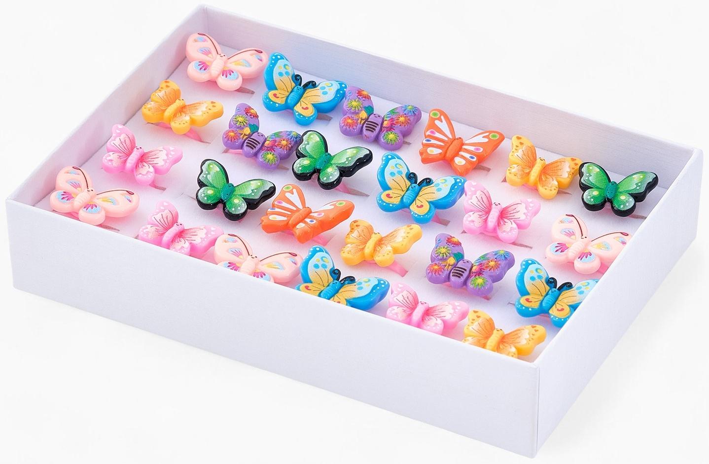 Кольцо «Выбражулька. Бабочка», форма МИКС, цветное, безразмерное