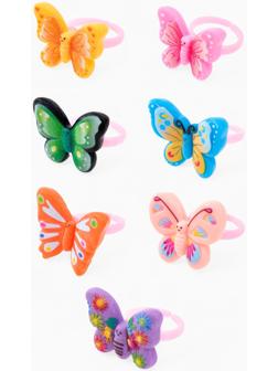 Кольцо «Выбражулька. Бабочка», форма МИКС, цветное, безразмерное