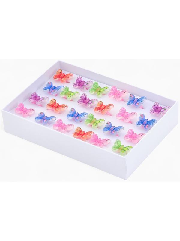 Кольцо «Выбражулька. Бабочка», форма МИКС, цветное, безразмерное