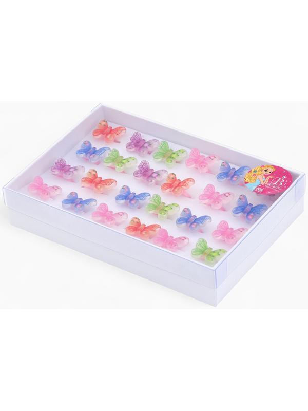 Кольцо «Выбражулька. Бабочка», форма МИКС, цветное, безразмерное