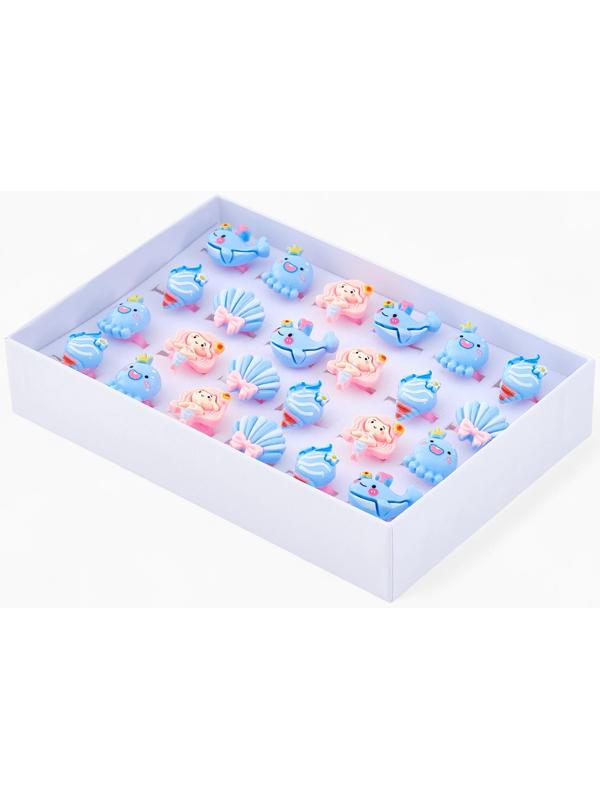 Кольцо «Выбражулька. Русалка и Осьминог», форма МИКС, цветное, безразмерное