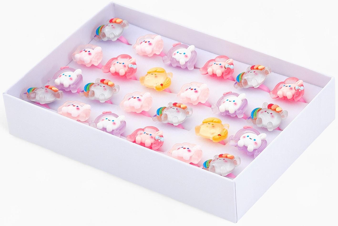 Кольцо «Выбражулька. Зайчик», форма МИКС, цветное, безразмерное