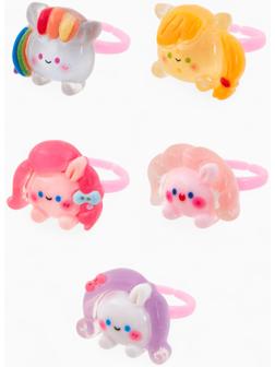 Кольцо «Выбражулька. Зайчик», форма МИКС, цветное, безразмерное