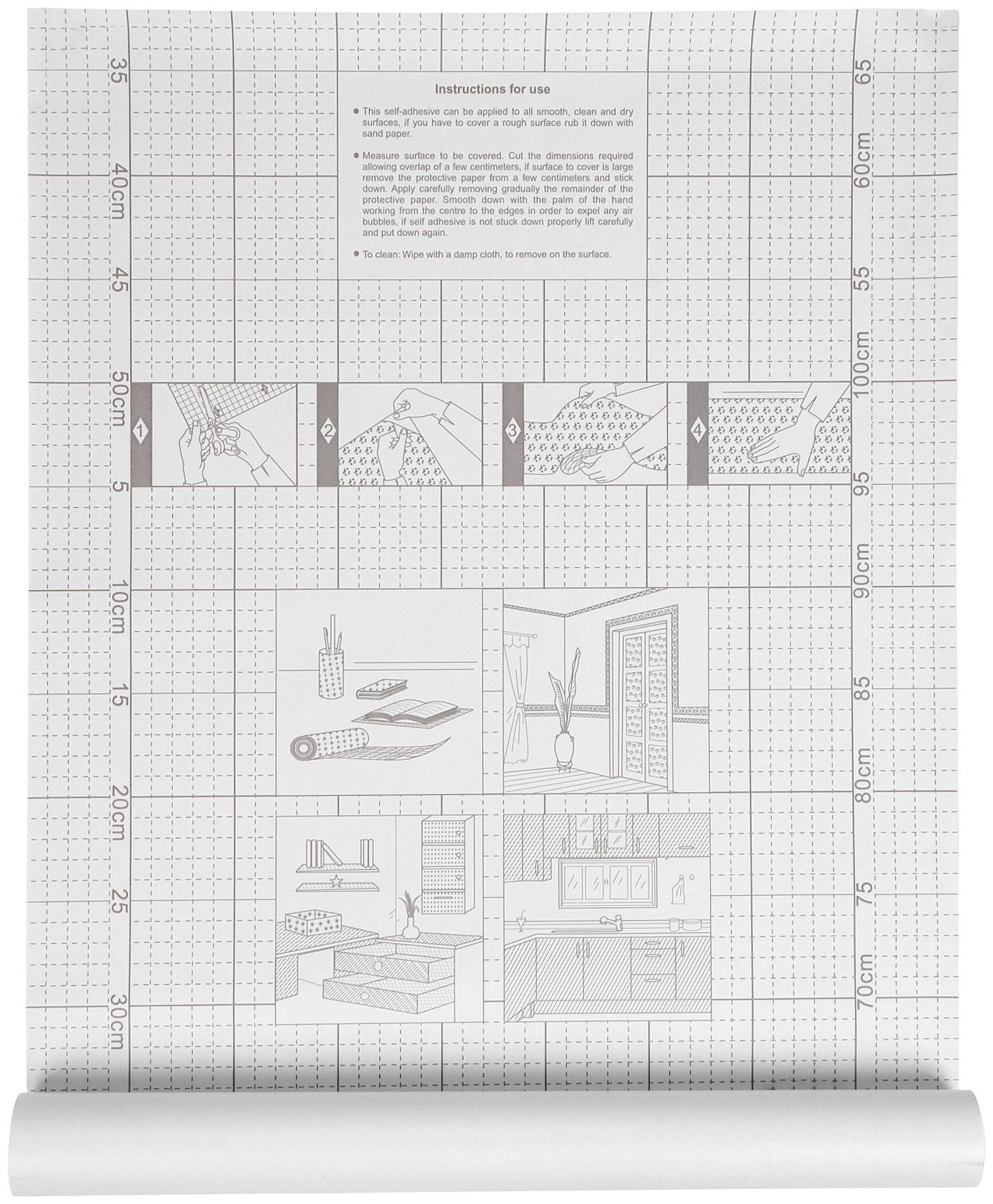Плёнка самоклеящаяся D&B 5570, рулон, 0.45×8 м, цвет белый