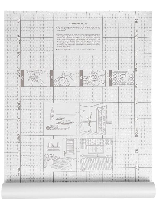 Плёнка самоклеящаяся D&B 5570, рулон, 0.45×8 м, цвет белый