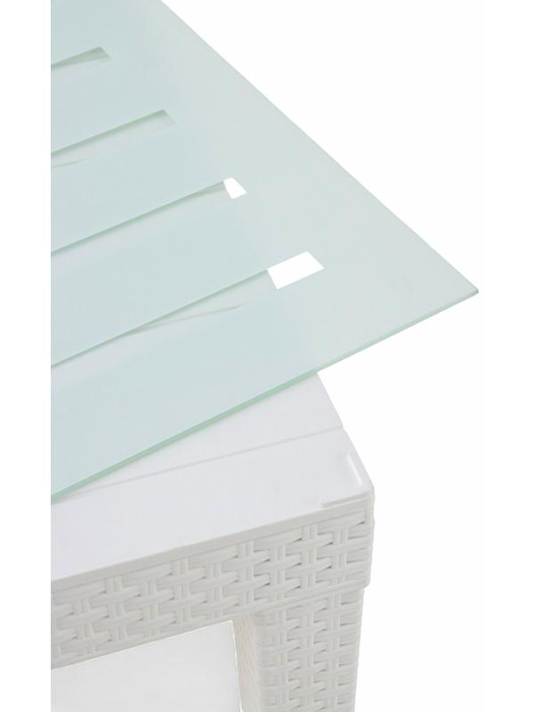 Набор садовой мебели «Калифорния», 3 предмета: 2 кресла, стол, белый