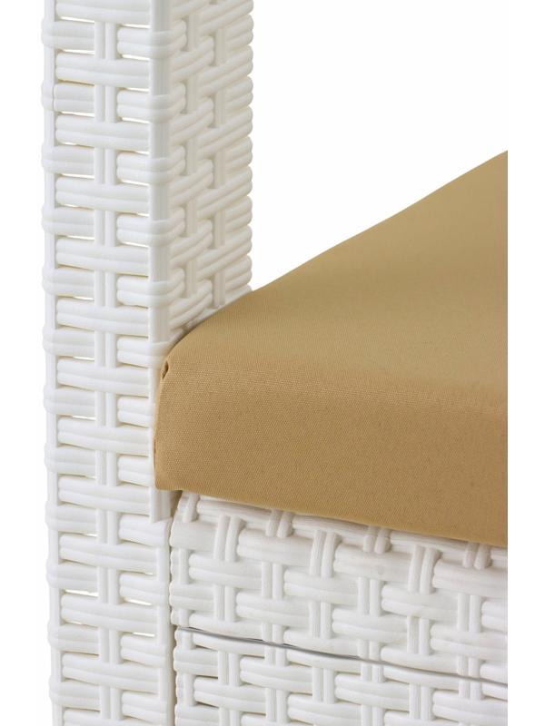 Набор садовой мебели «Калифорния», 3 предмета: 2 кресла, стол, белый