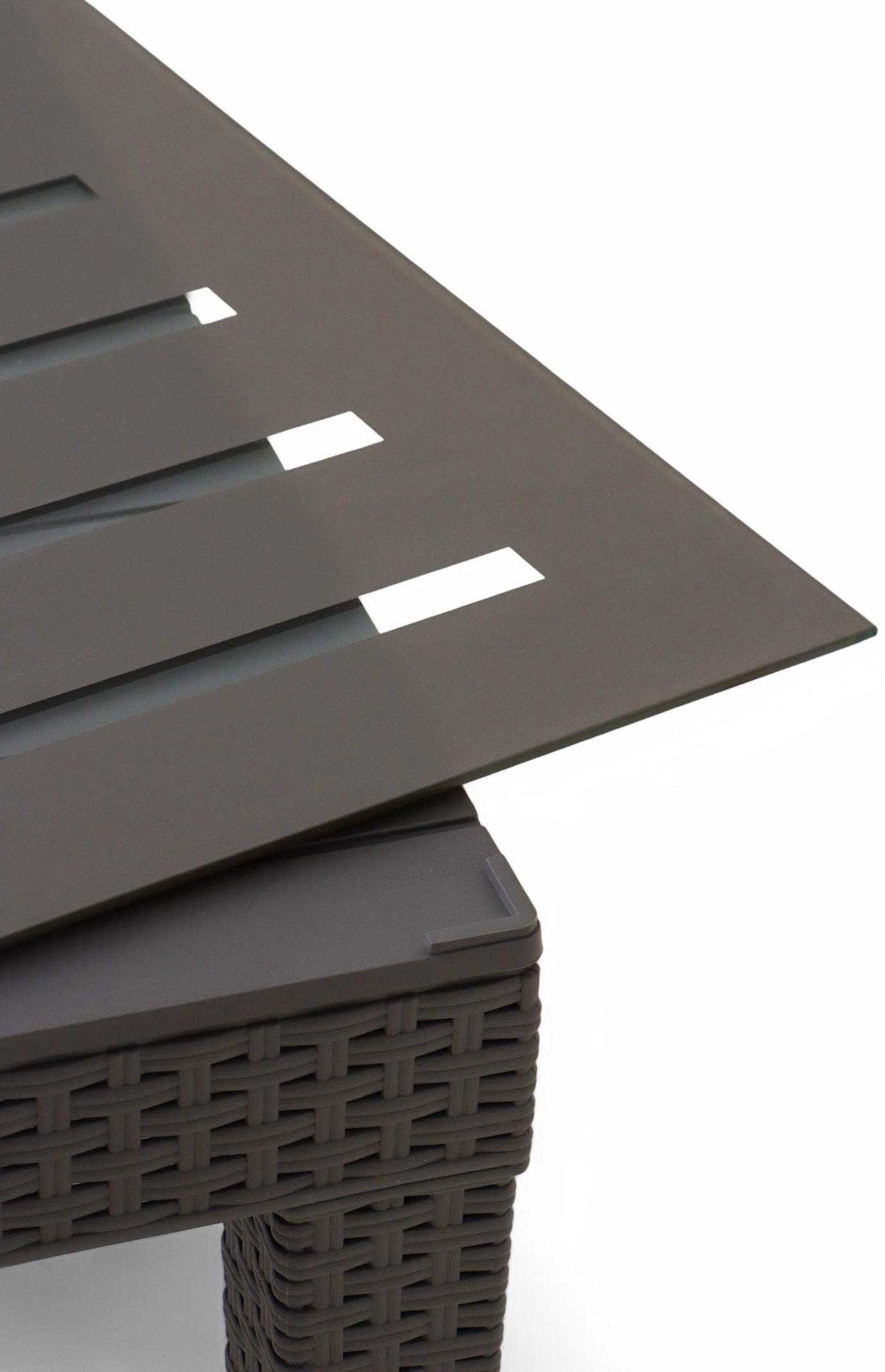 Набор садовой мебели «Калифорния», 3 предмета: 2 кресла, стол, серый