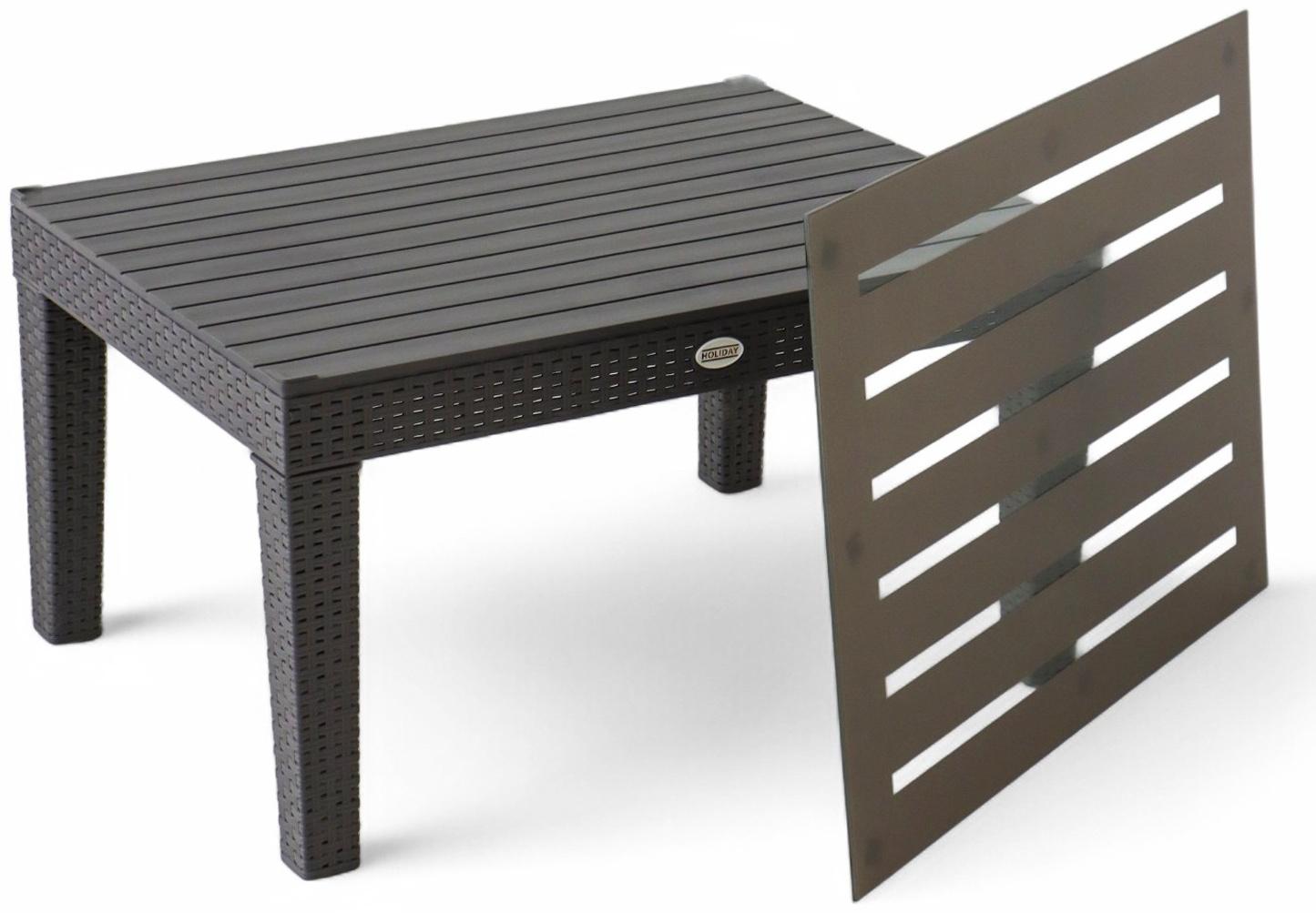 Набор садовой мебели «Калифорния», 3 предмета: 2 кресла, стол, серый