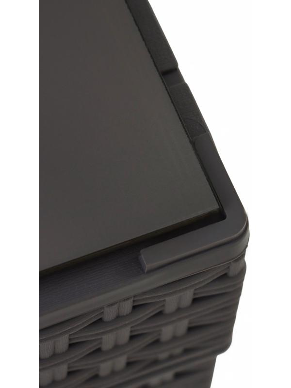 Набор садовой мебели «Калифорния», 3 предмета: 2 кресла, стол, серый