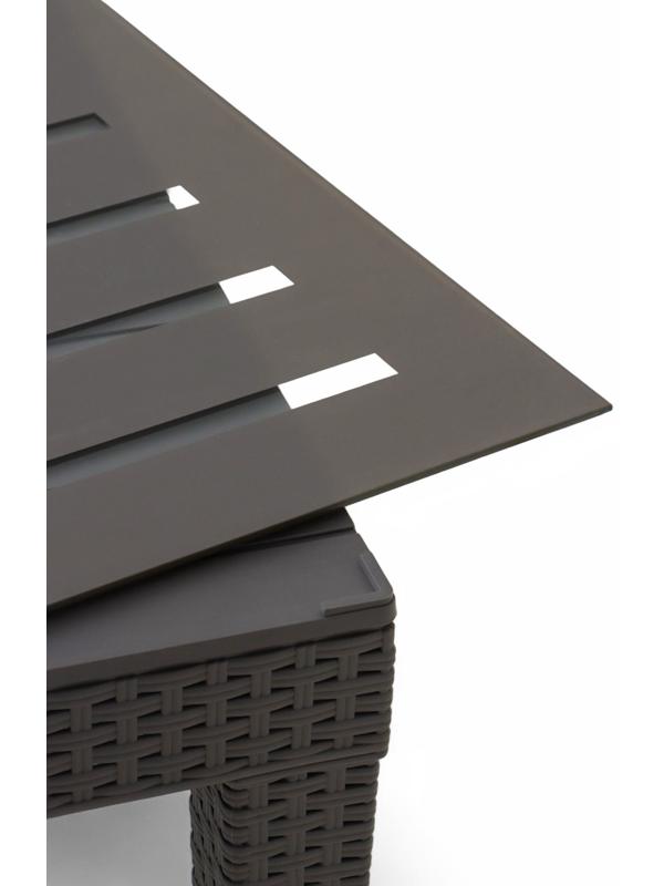 Набор садовой мебели «Калифорния», 3 предмета: 2 кресла, стол, серый