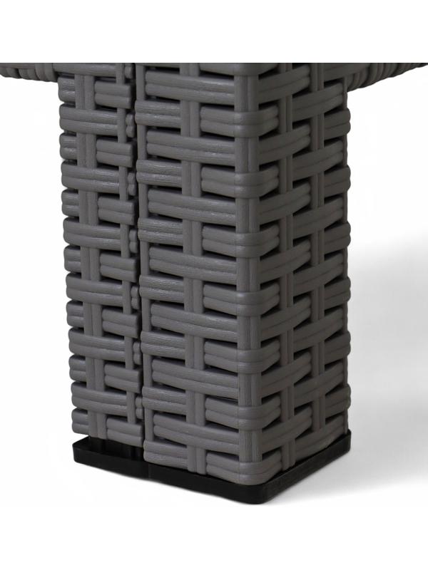 Набор садовой мебели «Калифорния», 3 предмета: 2 кресла, стол, серый