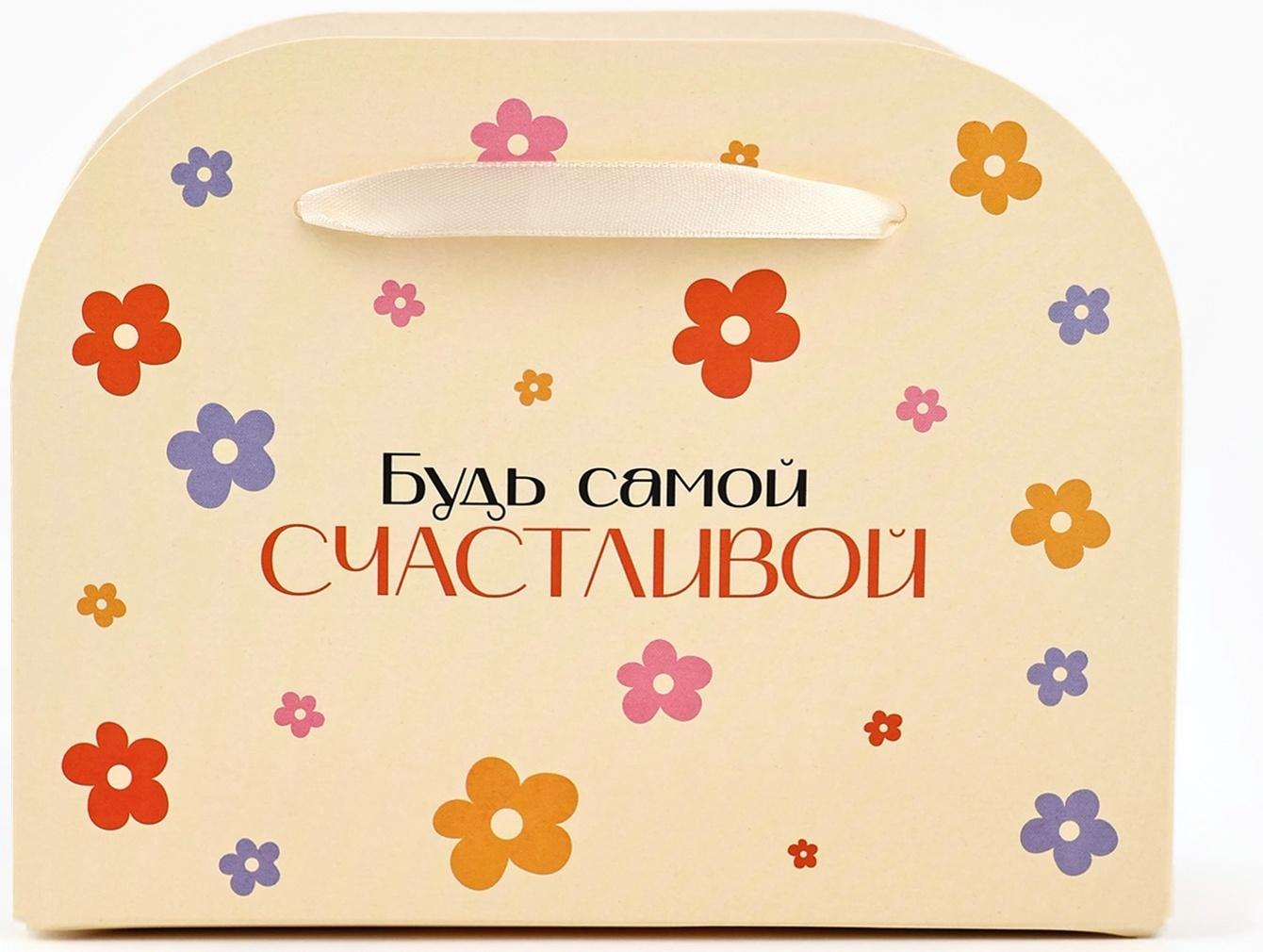 Коробка для цветов складная «Поздравляю», 17×13×7 см