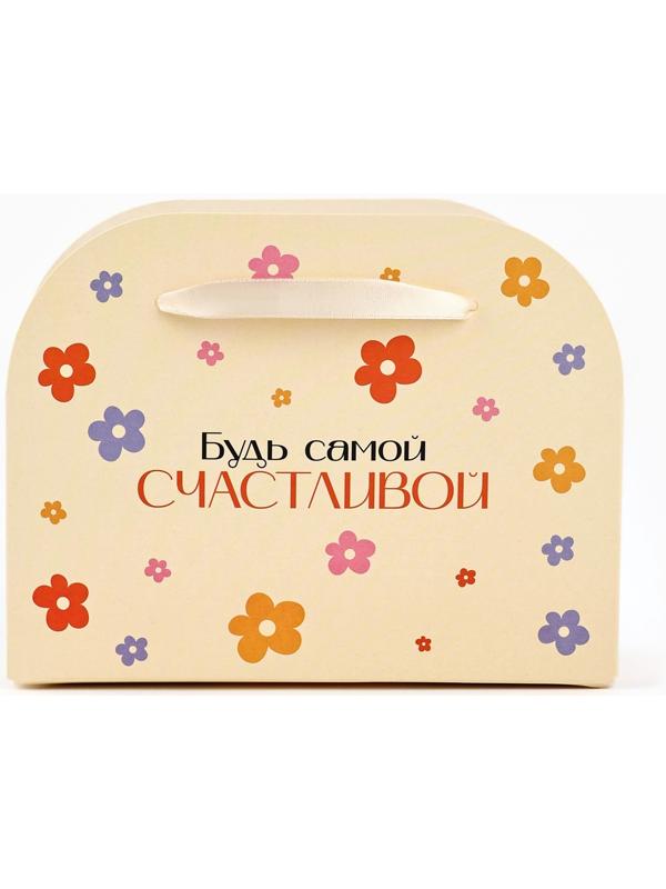 Коробка для цветов складная «Поздравляю», 17×13×7 см