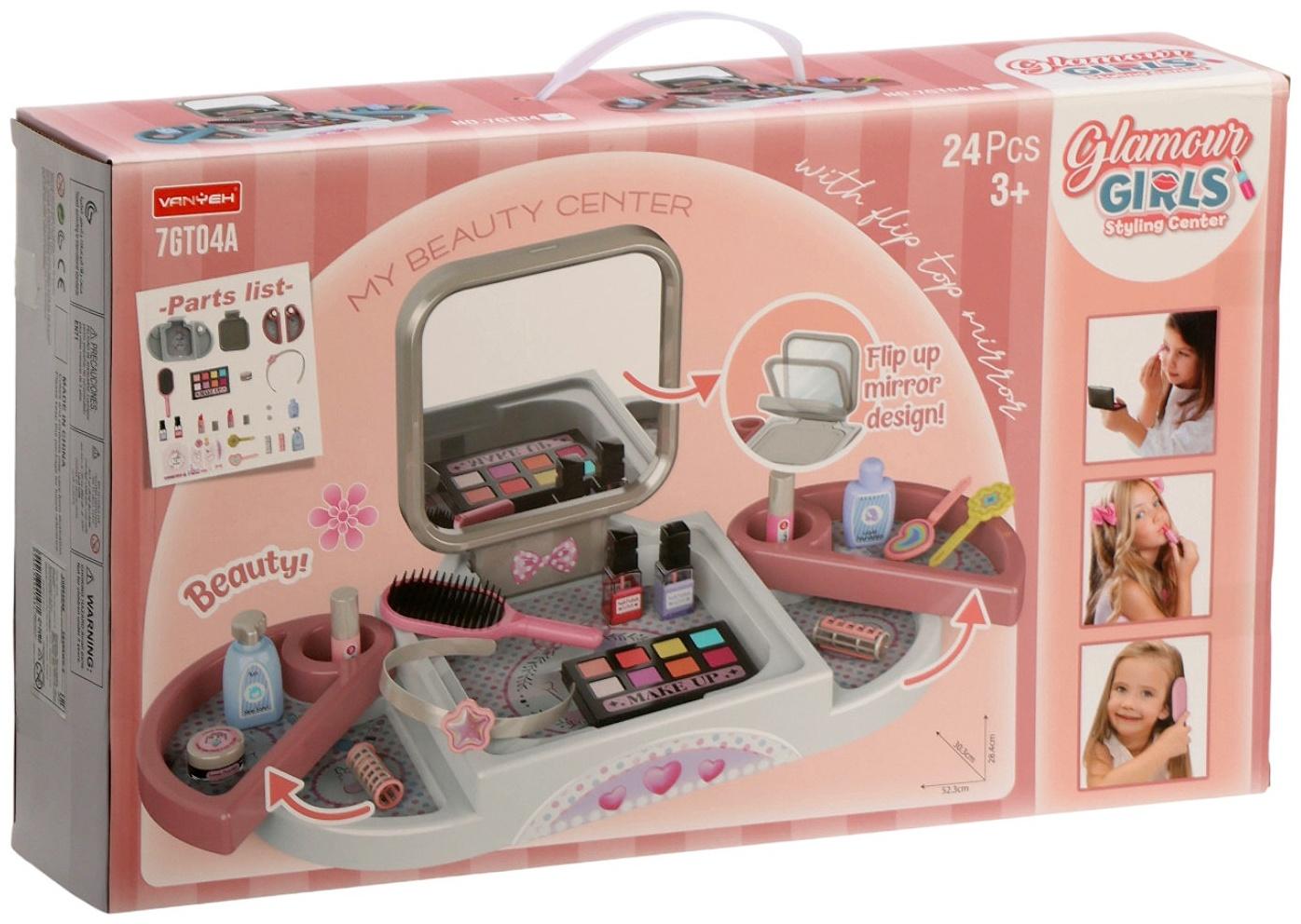 Игровой набор визажиста «Маленькая модница» с аксессуарами, 15 предметов