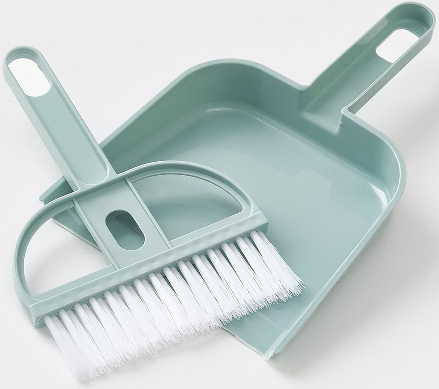 Набор для уборки мини: совок, щётка, 19×12 см