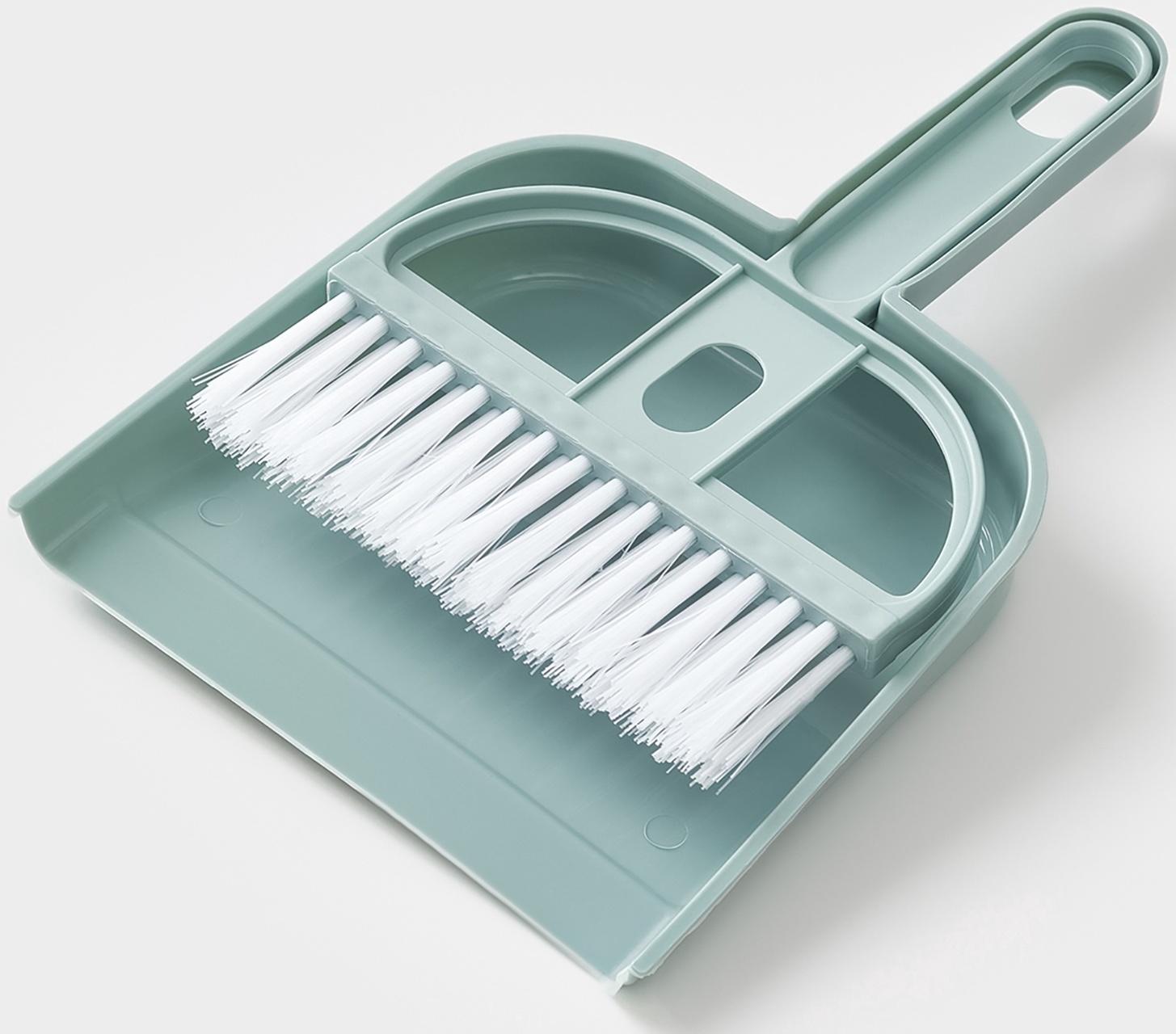 Набор для уборки мини: совок, щётка, 19×12 см