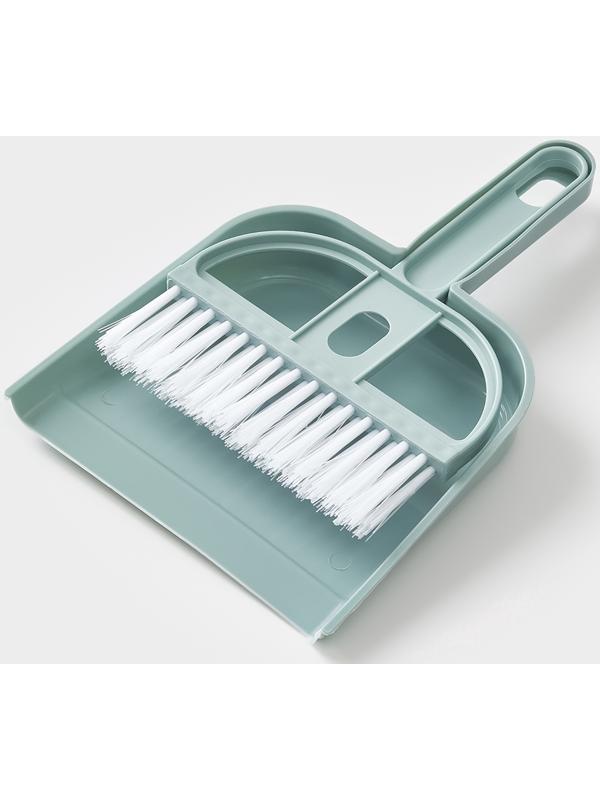 Набор для уборки мини: совок, щётка, 19×12 см