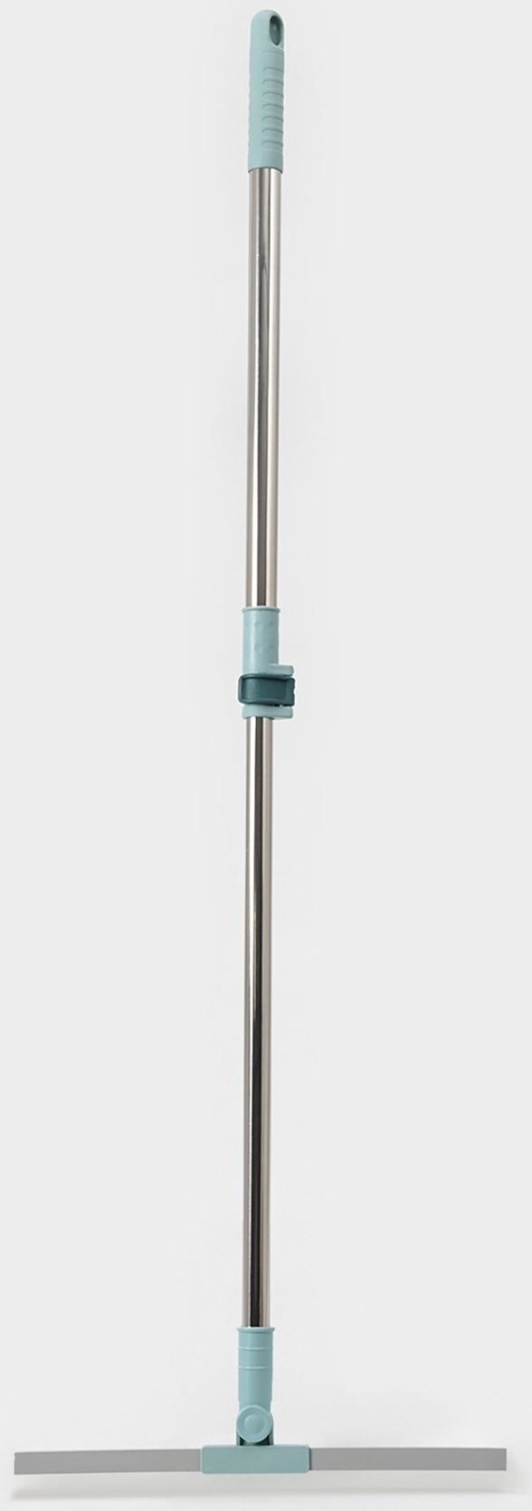 Водосгон для пола, силиконовый, поворотный сгон 35 см, черенок нержавеющая сталь 58-97 см