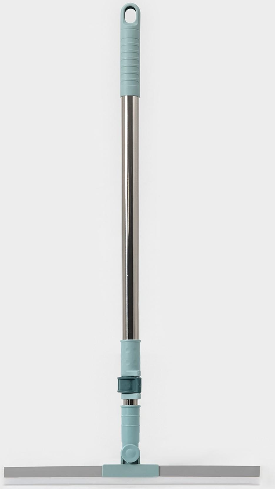 Водосгон для пола, силиконовый, поворотный сгон 35 см, черенок нержавеющая сталь 58-97 см